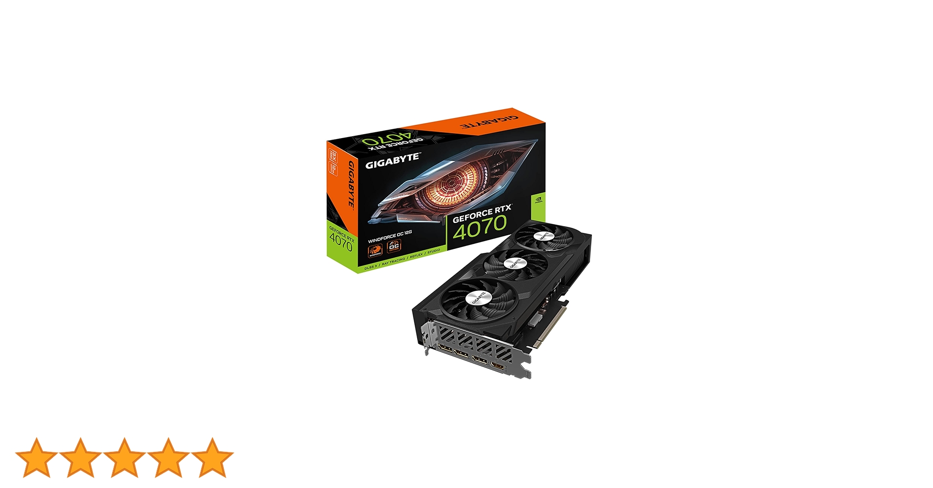 Amazon | Gigabyte GeForce RTX 4070 WINDFORCE OC 12G グラフィック